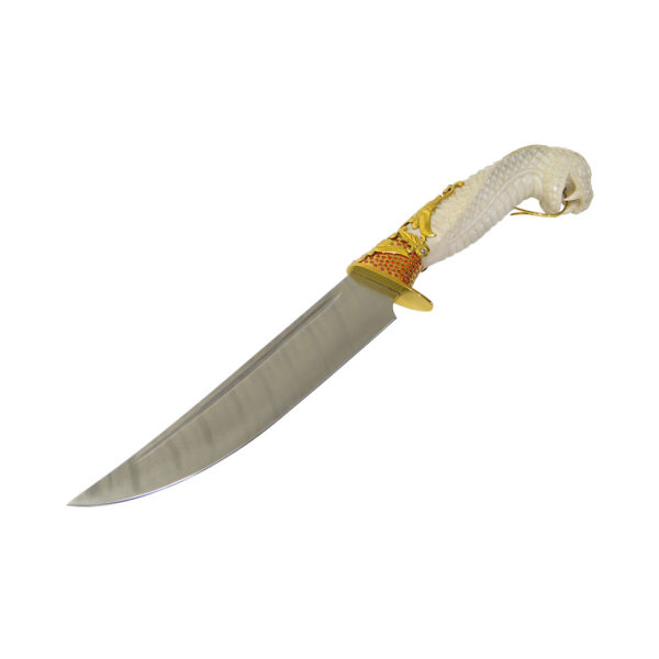 Охотничий нож "Кобра" из дамасской стали